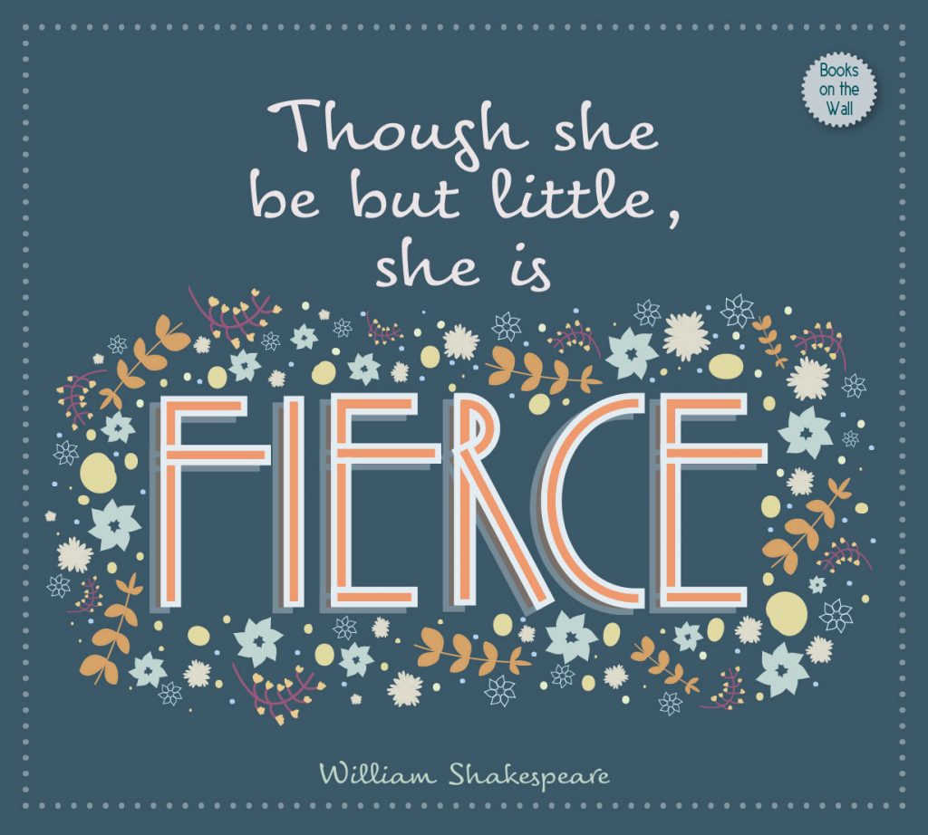 Quote by William Shakespeare, graphic by Books on the Wall