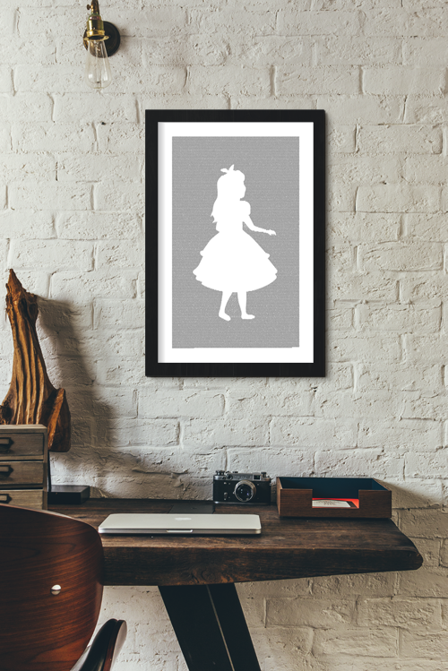 Alice in Wonderland book poster (Alice Design)