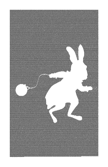 Alice in Wonderland Book Poster (Rabbit Design) image