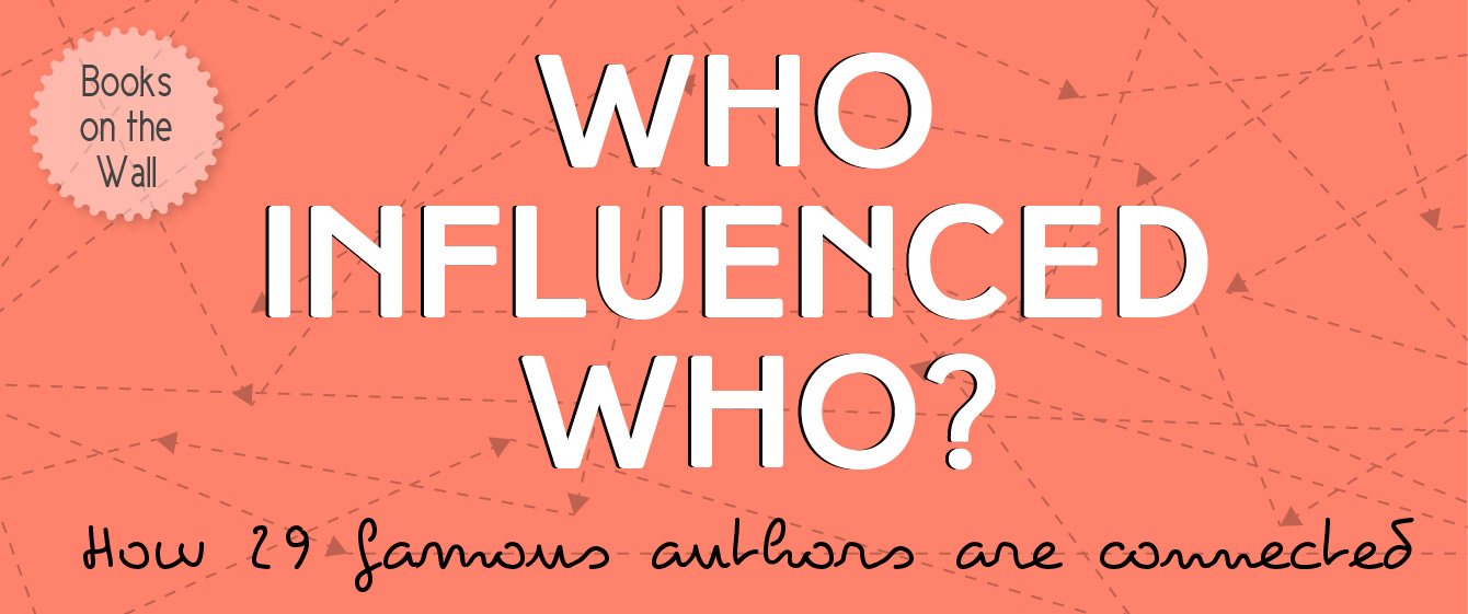 Who Influenced Who?: How 29 Famous Authors Are Connected infographic banner
