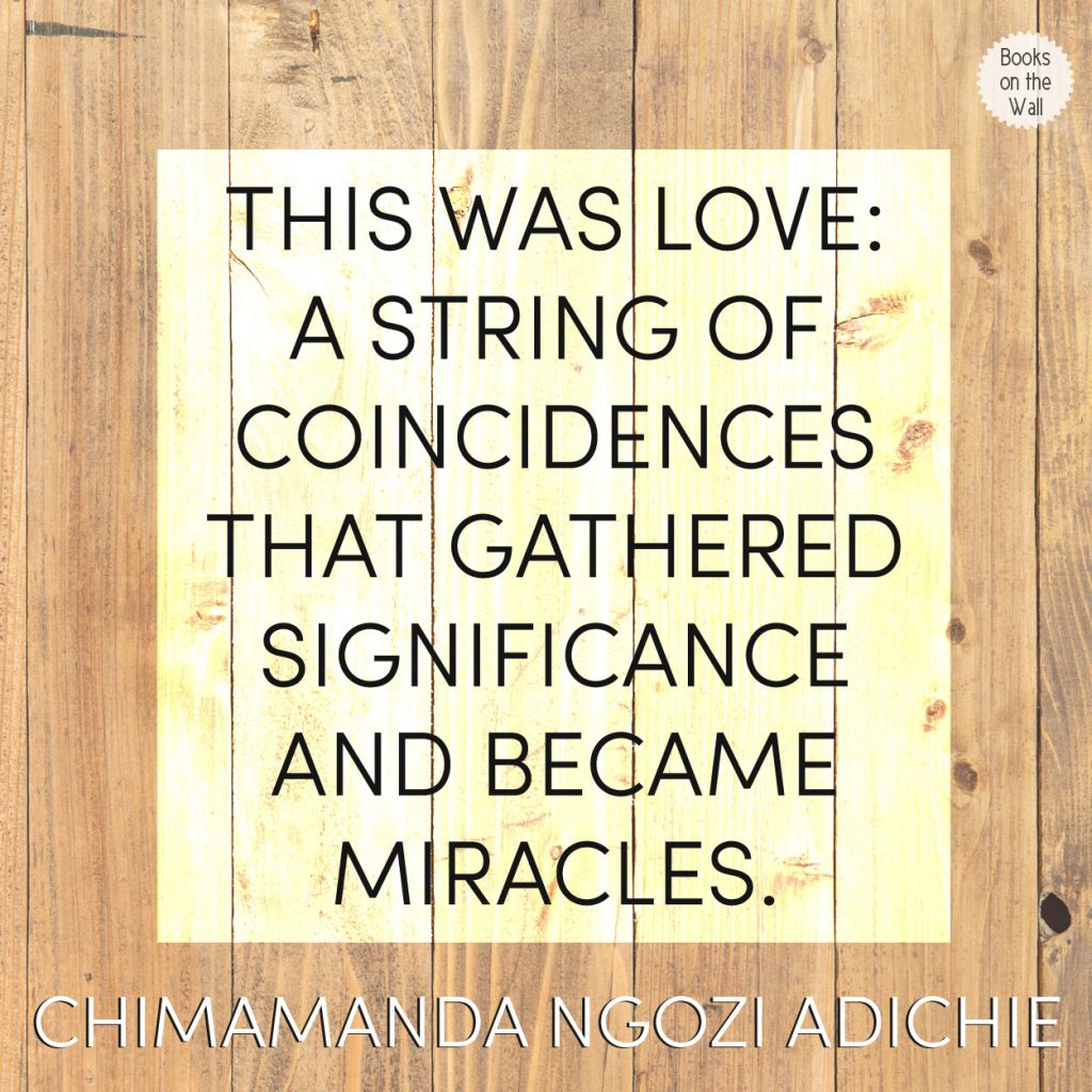 Chimamanda Ngozi Adichie Half of a Yellow Sun quote graphic by Books on the Wall