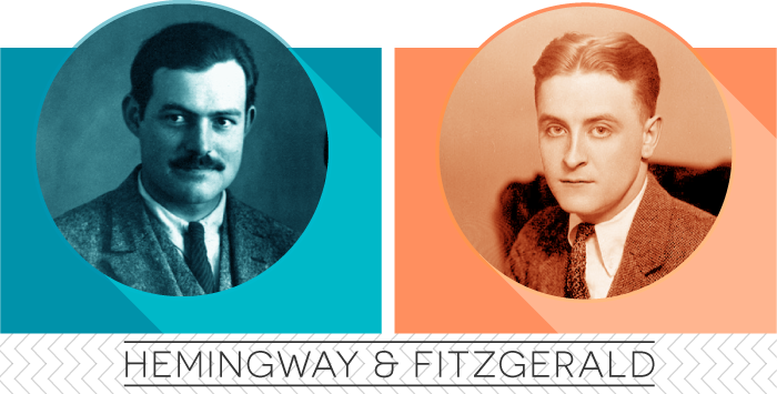 Hemingway and Fitgerald banner