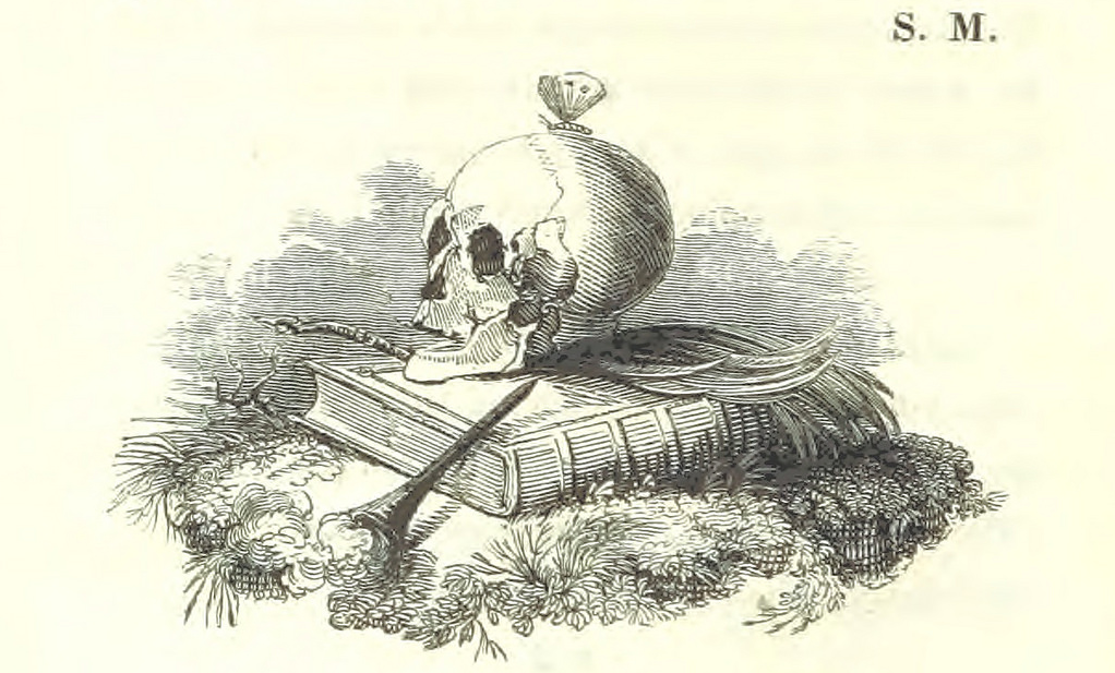 Image taken from page 70 of '[Death's Doings; consisting of numerous original compositions, in prose and verse, the ... contributions of various writers; principally intended as illustrations of twenty-four plates designed and etched by R. Dagley.]'