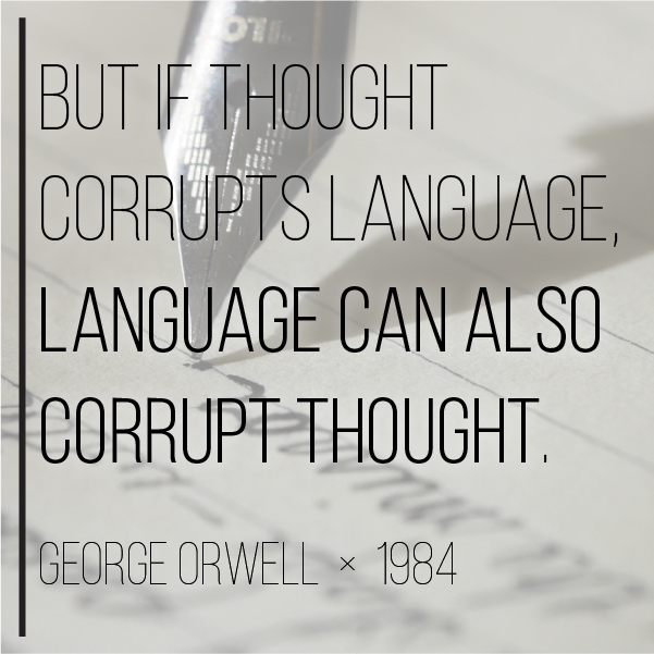 George Orwell quote from 1984