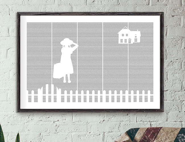 Anne of Green Gables book poster mockup image