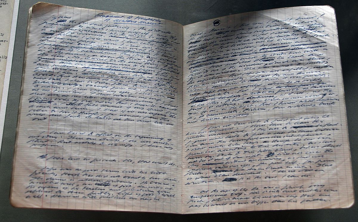 Manuscript of Embers, a one-act radio play by Samuel Beckett