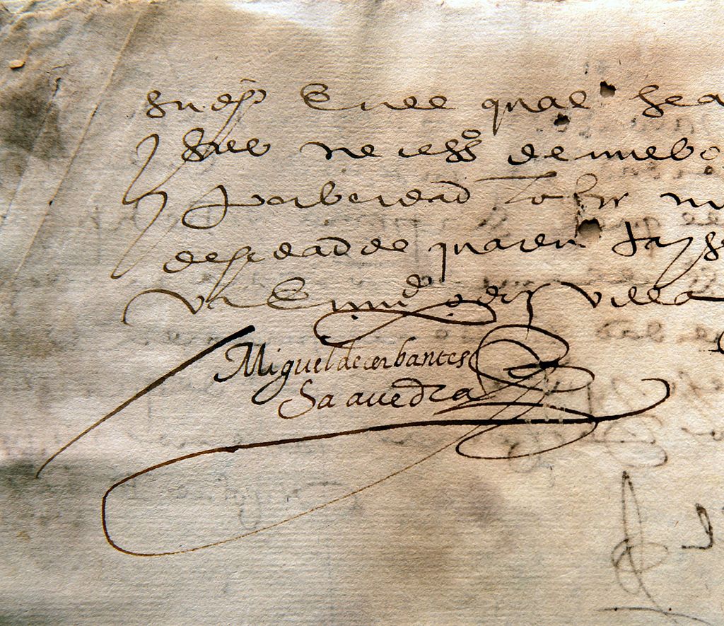 Signature of Miguel de Cervantes