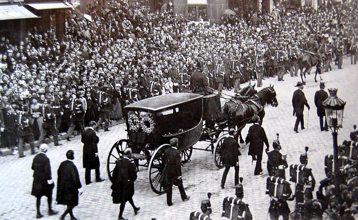 Victor Hugo's burial in 1885