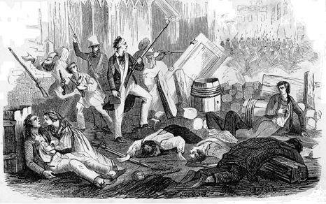 June Rebellion of 1832 engraving