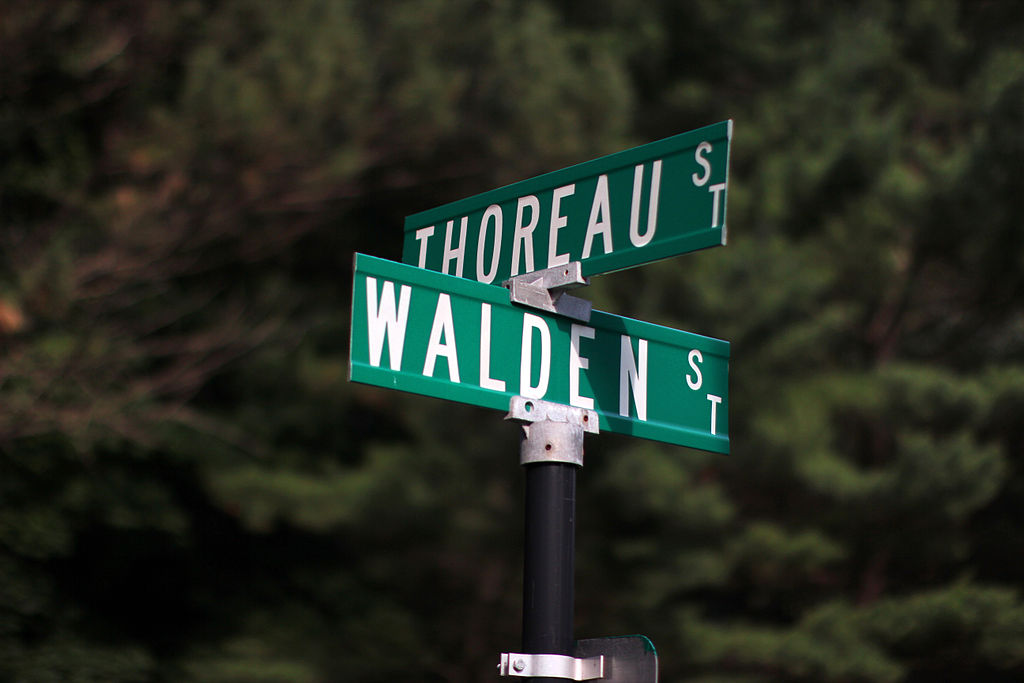 Thoreau and Walden Streets in Concord, MA