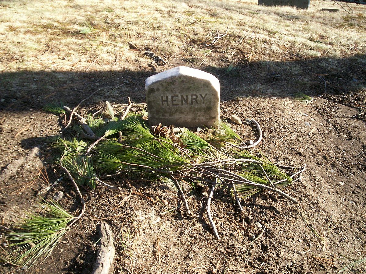 Grave of Henry David Thoreau, Sleepy Hollow Cemetery in Concord, MA