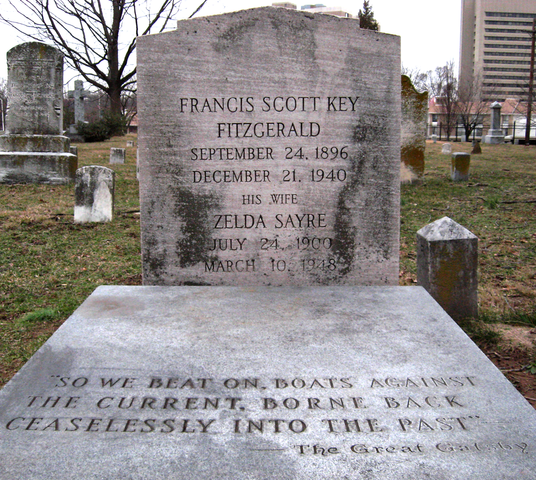 Grave of F. Scott and Zelda Fitzgerald