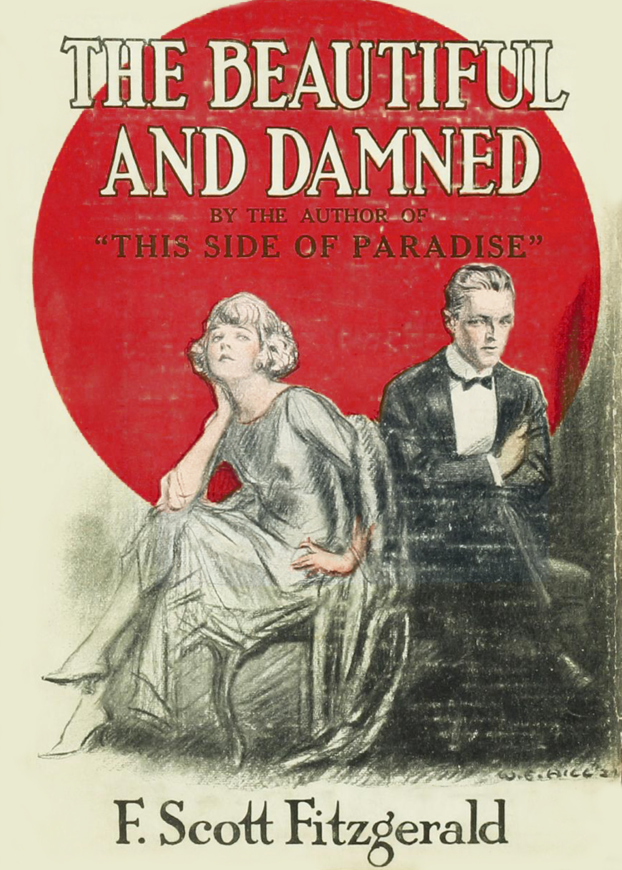 First Edition Cover of the Beautiful and the Damned by William Ely Hill (1887-1962)