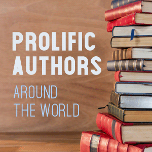 Five Prolific Authors Around the World - blog badge